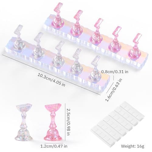 Etercycle Aurora Magnetic Nail Practice Stand Set for Press On Nails
