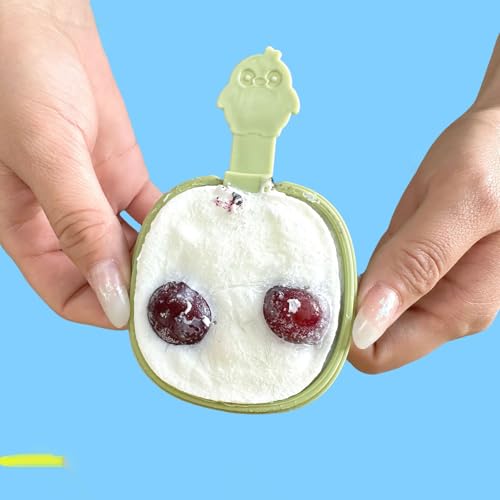Ice Cream Mold - 2 Pcs White Silicone 2.5 Inch Square Popsicle Maker