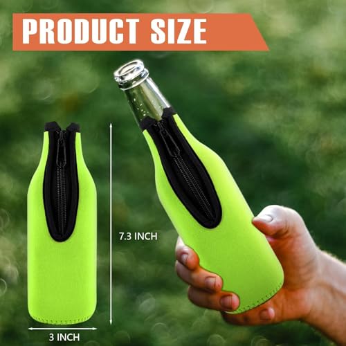 TOPOKO Set of 4 Color Beer Bottle Insulator Sleeves - Keeps Drinks Cold & Hands Warm