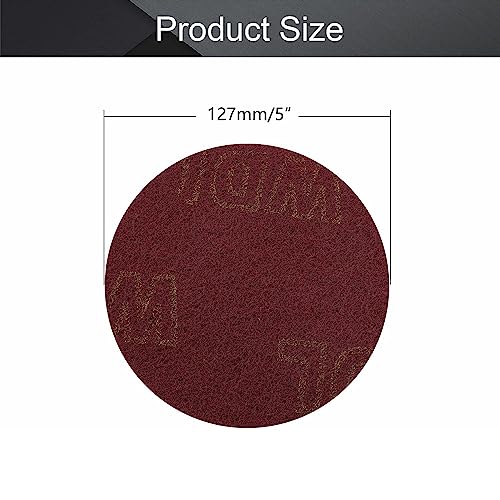5-Inch Surface Conditioning Scouring Pads - Red Scrubbing Discs (6-Pack)