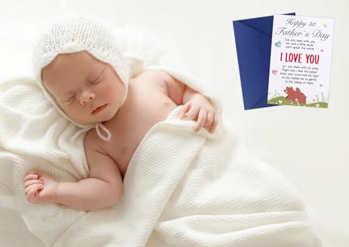 Happy 1st Father's Day Card for New Dads - Cute Papa Bear Design
