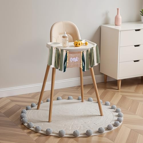 1st Birthday Highchair Banner - Safari Jungle Theme Decoration