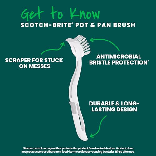 Scotch-Brite Dish Brush with Antimicrobial Bristles - 1 Count