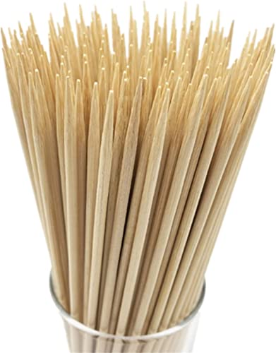 100 PCS Natural Bamboo Skewers - 5.91-Inch BBQ Picks for Grilling