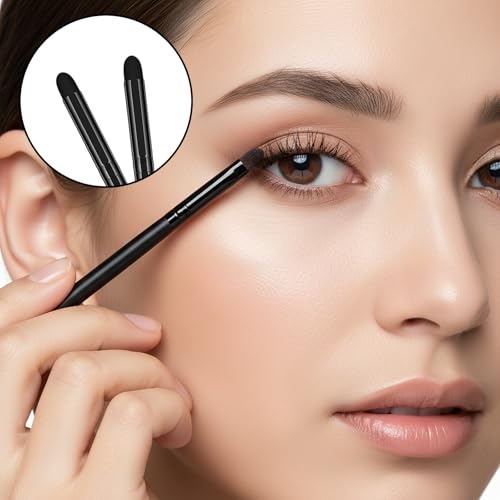 Psiriol 5 Pcs Eyeliner Smudge Sponge Brush Set Soft Eyeshadow Applicators