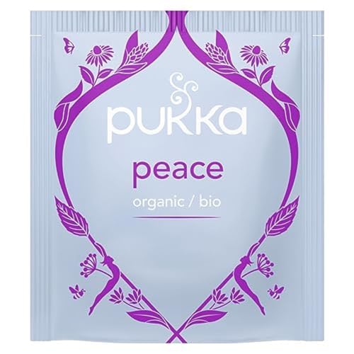 Pukka Peace Organic Herbal Tea Bags - 20 Count (Pack of 4)