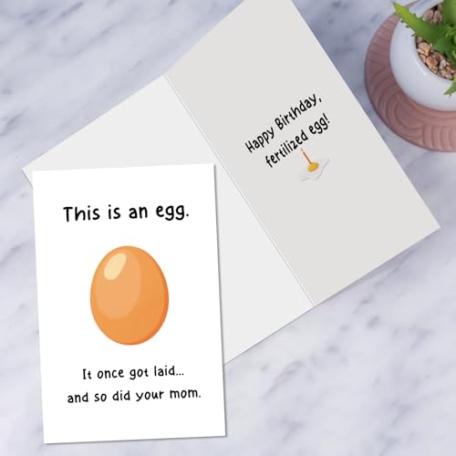 Funny Rude Birthday Card for Men & Women - Dark Humor Greeting