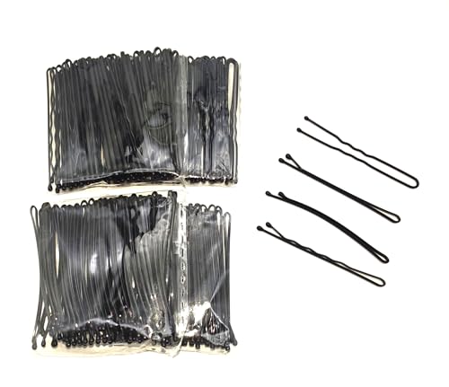 Black Hair Pin Set 200PCS 2.2 Inch Bobby Pins Assorted Styles