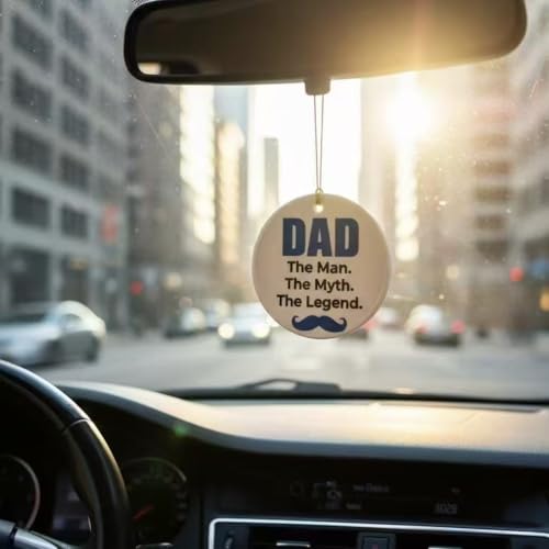 Dad Ceramic Ornament Gift - Sentimental Father's Day Car Decor & Tree Decoration