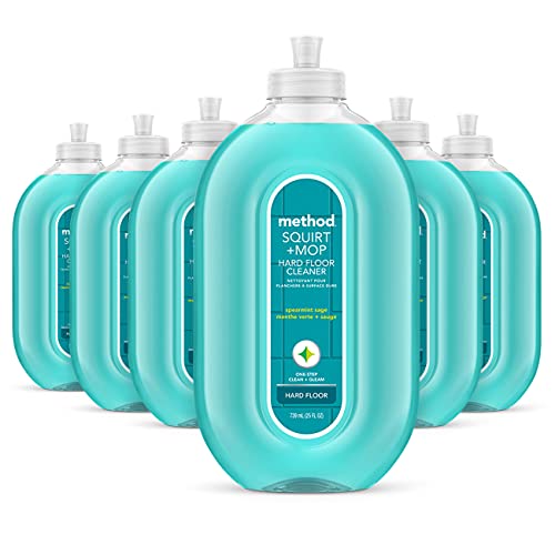 Method Hardwood Floor Cleaner, Spearmint Sage, 25 oz (Pack of 6)