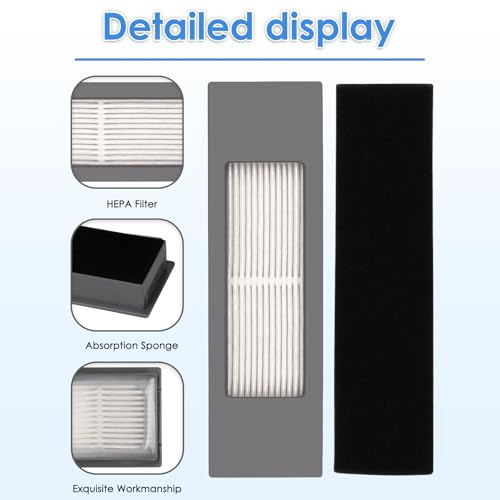 6-Pack HEPA Filters for ECOVACS DEEBOT Robot Vacuums