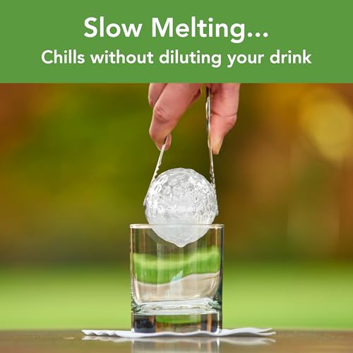 Tovolo Golf Ball Ice Cube Molds - Pack of 2 for Cocktails