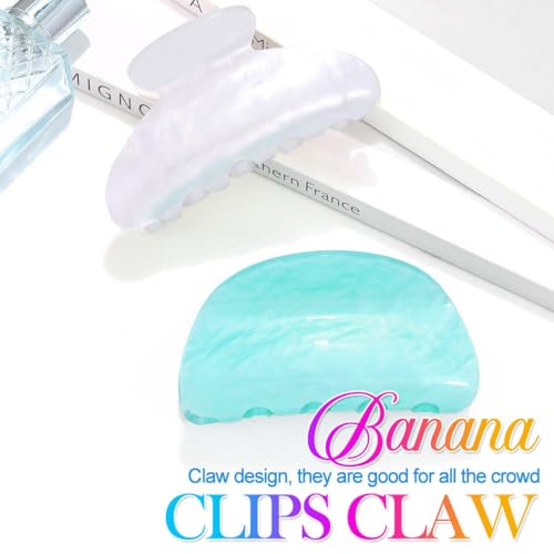 Fashey Acrylic Hair Claw Clip Medium Non-Slip Hair Accessory for Thick Hair