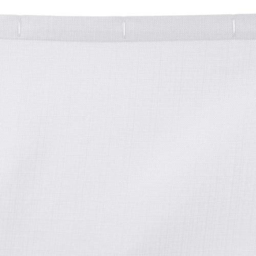 Bright White Linen Style Shower Curtain - 72" x 72" (Pack of 8)