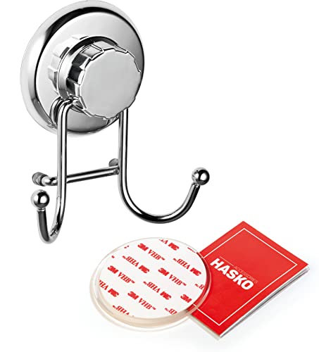 HASKO Powerful Vacuum Suction Cup Hook - Rust-Proof Stainless Steel