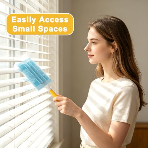 Heavy-Duty 10 Pcs Swiffer Duster Handle Replacement Set - Compatible with Swiffer Wand