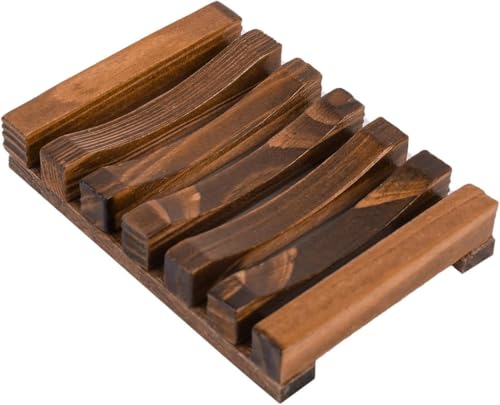 Handmade Natural Wood Soap Dish - Pine Wood Soap Holder