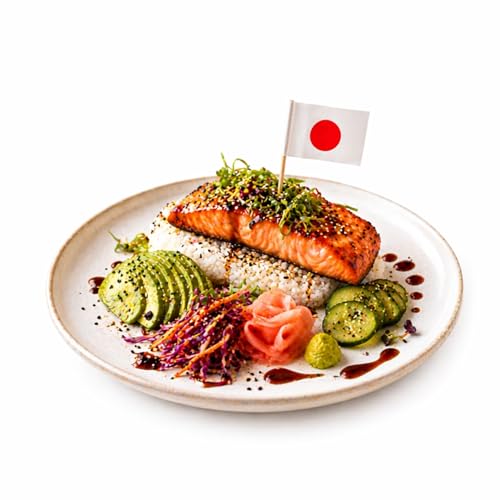 Restaurantware Japanese Flag Food Picks 2.6 Inch 100 Pack
