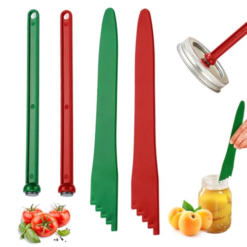 Gemfino Canning Kit CK-P2M2 - 2 Magnetic Lid Lifters & 2 Bubble Poppers