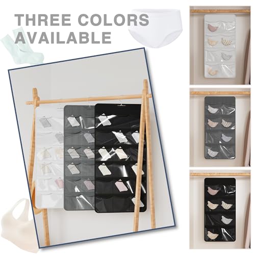 26-Pocket Closet Organizer for Socks, Underwear & Accessories