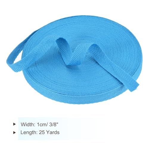 PATIKIL Cotton Twill Tape 3/8 Inch 25 Yards Herringbone Ribbon for Sewing
