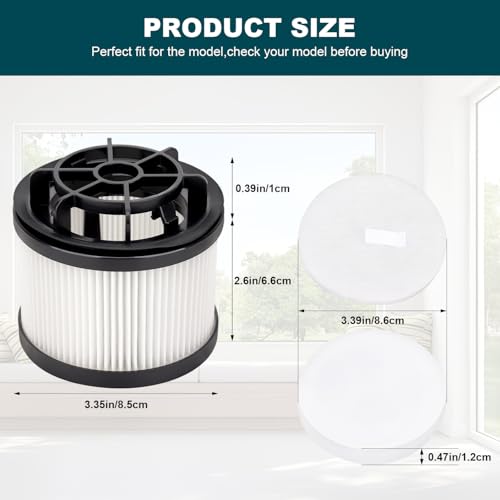 LEVOIT LVAC-200 Replacement Filters - 2 Post-Motor & 2 Pre-Motor Filters