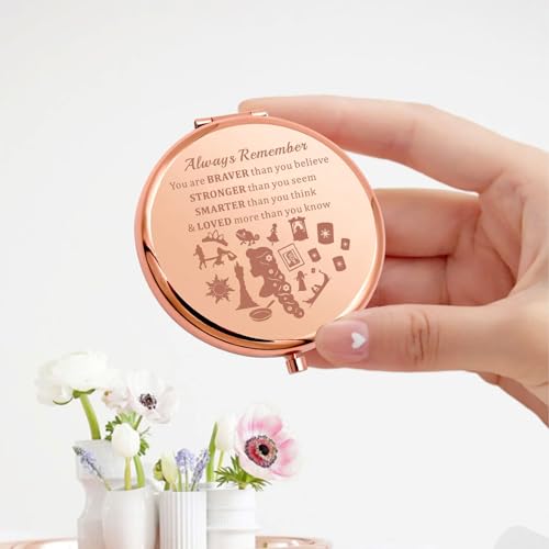 KEYCHIN Princess Sun Pocket Mirror - Inspirational Compact Makeup Mirror