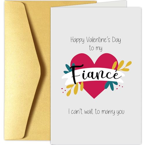 Fiance Valentine's Day Greeting Card - I Can't Wait to Marry You