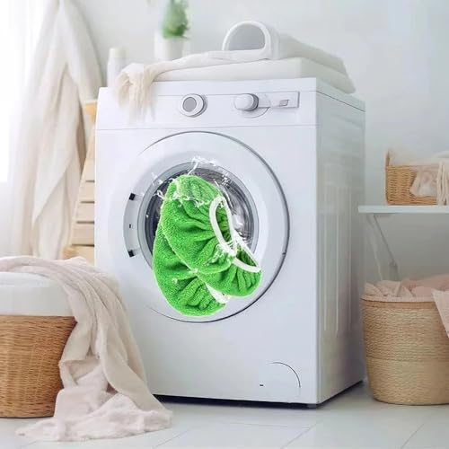 6-Pack Reusable Coral Fleece Mop Pads for Swiffer Mops – Washable Wet & Dry Microfiber Cleaning Cloths