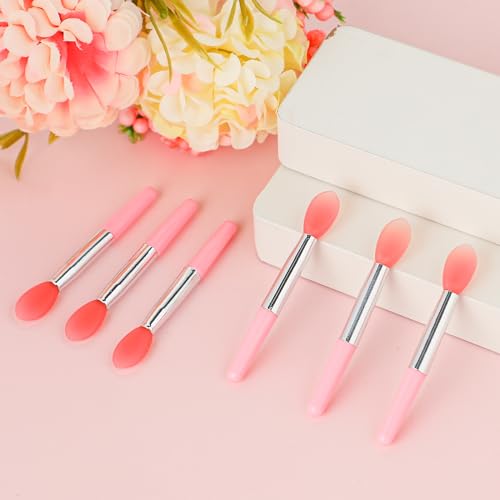 Mozeat Lens 12Pcs Silicone Lip Mask Applicator and Lipstick Brushes
