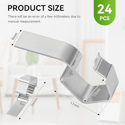 24PCS Stainless Steel Jar Replacement Clips for Weck Jars