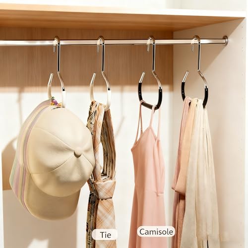 Stainless Steel Hat Organizer - 4 Pack Baseball Cap Hangers
