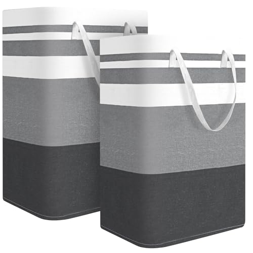 UrbAmerican 2-Pack Large Collapsible Laundry Basket - Waterproof 75L Hamper