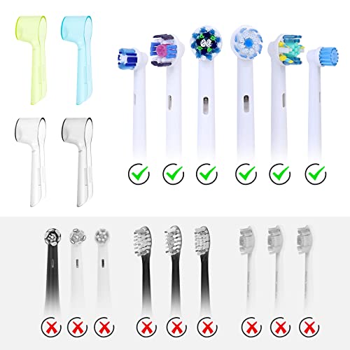 Electric Toothbrush Head Covers for Oral B - 2 Pack Dust Proof Cap