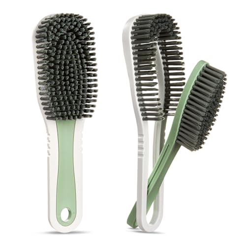2PCS Detachable Shoe Cleaning Brush Set with Comfort Grip