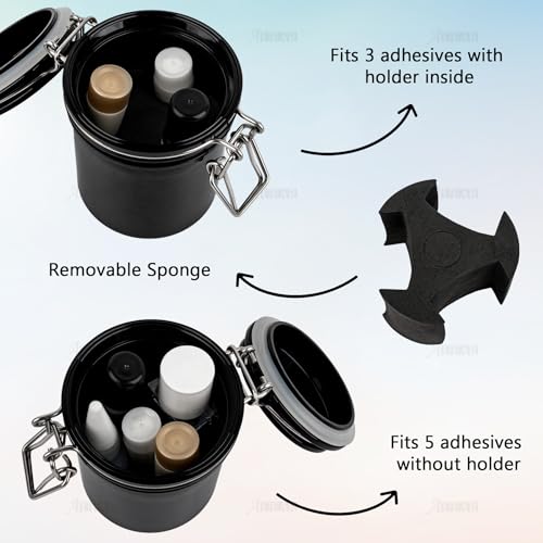 AUEAR Eyelash Glue Storage Tank - Leak-Proof Activated Carbon Jar