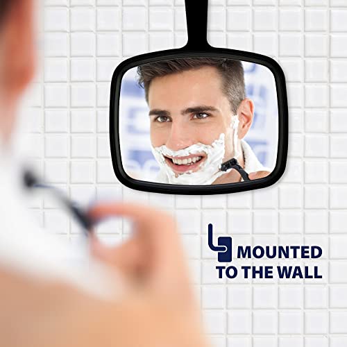 DecorRack Large Handheld Mirror with Hanging Hole, Wall Mount Makeup Mirror