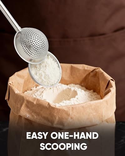 Vosturdy One-Handed Flour Duster - Stainless Steel Baking Tool