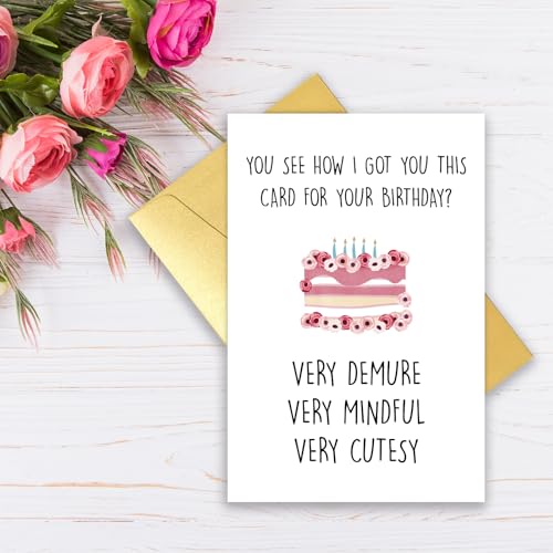 Funny Birthday Card for Her - Humorous Greeting Card