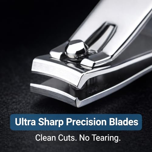G.B.S Stainless Steel Nail Clipper Set with Styptic Powder for Bleeding