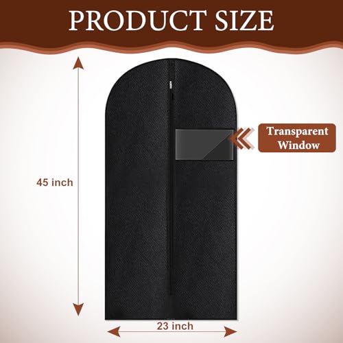 Guirnd 45-Inch Hanging Garment Bags - 2 Pack Travel & Storage Dress Cover