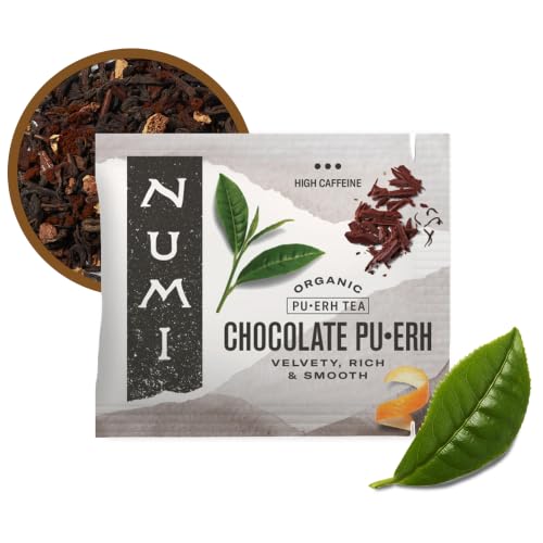 Numi Organic Chocolate Pu-erh Tea Bags - 100 Count, High Caffeine