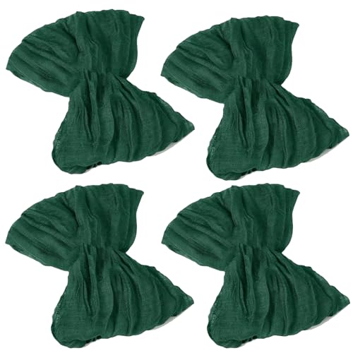 IZUS Cheesecloth Cloth Napkins 17x17 Inch Set of 4 for Wedding and Table Decor