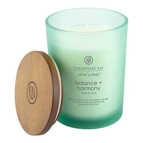 Chesapeake Bay Balance + Harmony Candle Set - Water Lily Pear, 8.8oz (Pack of 4) - 50 Hour Burn Time