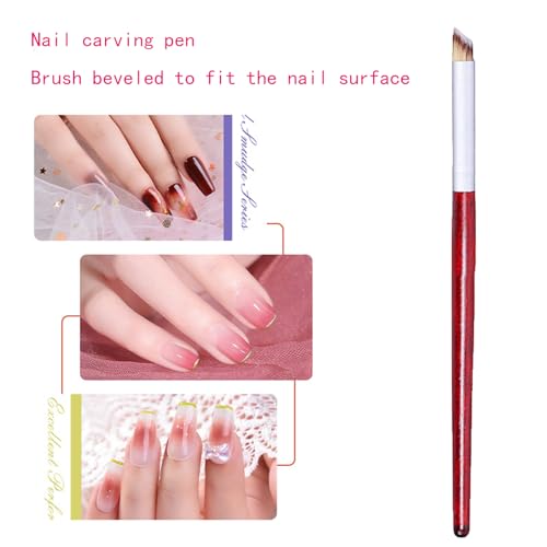 HZ Yihai Autumn 3Pcs Ombre Nail Brush & Sponge Pen Set for Gel Art