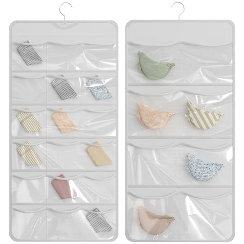26-Pocket Closet Organizer for Socks, Underwear & Accessories