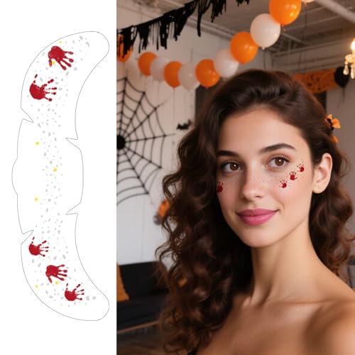 Glitter Freckle Temporary Tattoo Patches 8-Pack Waterproof Face Makeup