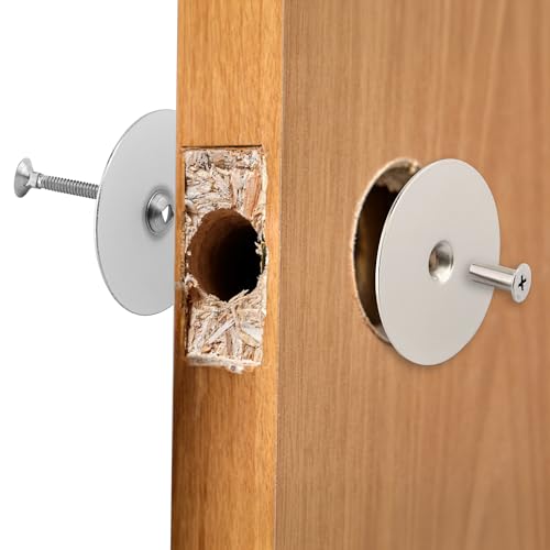 Prime-Line Satin Nickel Door Hole Cover Plate - 2-5/8 in.