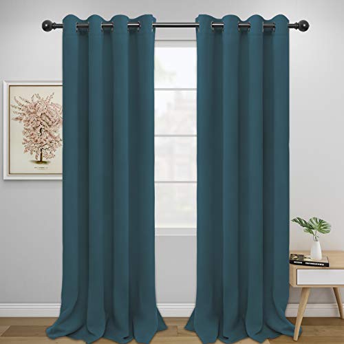 Easy-Going Blackout Curtains, 2 Panels 52x96in, Noise Reducing