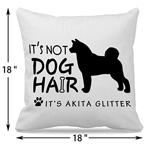 GICHUGI Akita Pillow Covers 18x18 Section 7 - Dog Lover Gift, Funny Glitter Decor